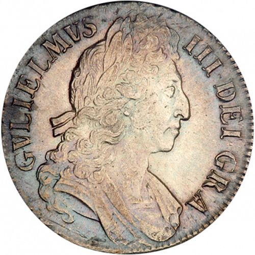 Crown Obverse Image minted in UNITED KINGDOM in 1696 (1694-01 - William III)  - The Coin Database