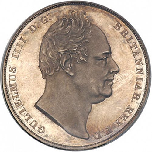Crown Obverse Image minted in UNITED KINGDOM in 1831 (1830-37 - William IV)  - The Coin Database