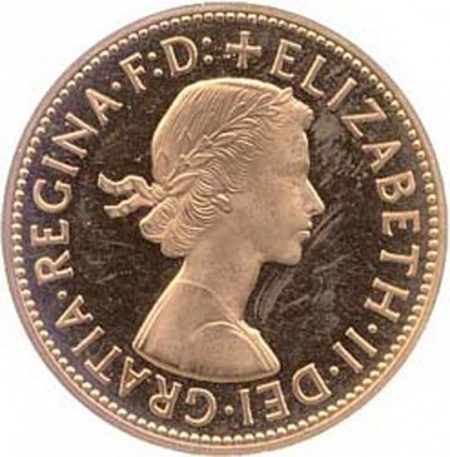 Penny Obverse Image minted in UNITED KINGDOM in 1961 (1953-70  -  Elizabeth II)  - The Coin Database