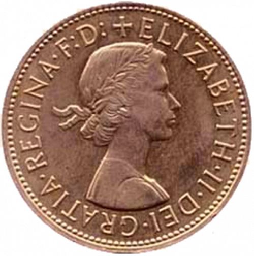 Penny Obverse Image minted in UNITED KINGDOM in 1967 (1953-70  -  Elizabeth II)  - The Coin Database