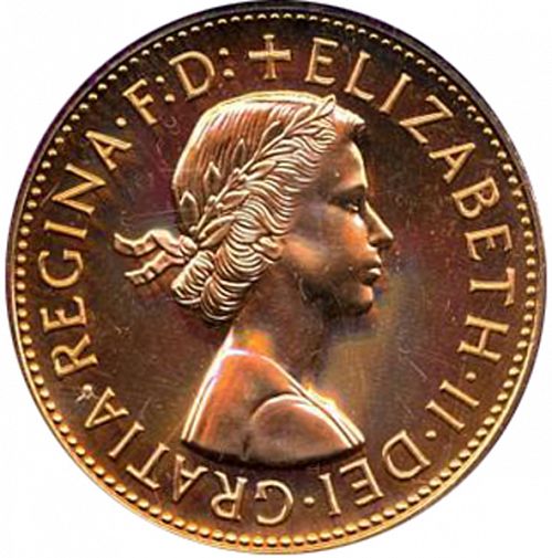 Penny Obverse Image minted in UNITED KINGDOM in 1970 (1953-70  -  Elizabeth II)  - The Coin Database