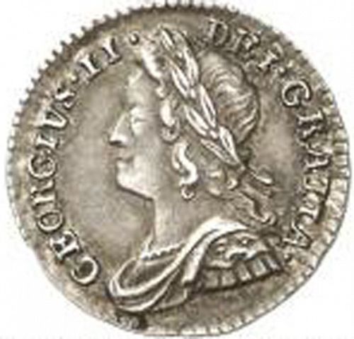 Penny Obverse Image minted in UNITED KINGDOM in 1743 (1727-60 - George II)  - The Coin Database