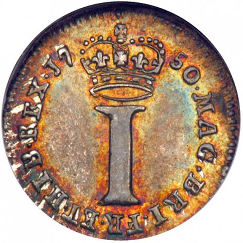Penny Reverse Image minted in UNITED KINGDOM in 1750 (1727-60 - George II)  - The Coin Database