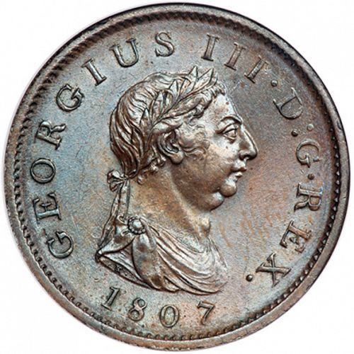 Penny Obverse Image minted in UNITED KINGDOM in 1807 (1760-20 - George III)  - The Coin Database