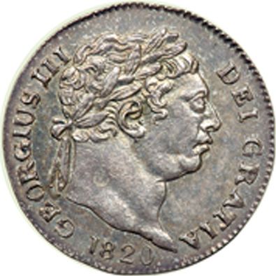 Penny Obverse Image minted in UNITED KINGDOM in 1820 (1760-20 - George III - New coinage)  - The Coin Database