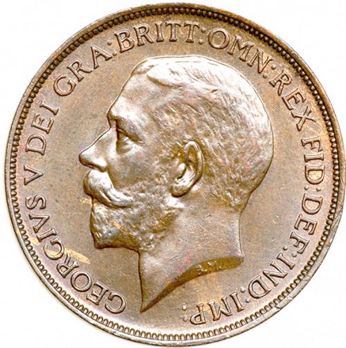 Penny Obverse Image minted in UNITED KINGDOM in 1912H (1910-36  -  George V)  - The Coin Database
