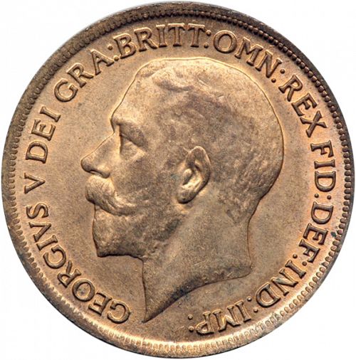 Penny Obverse Image minted in UNITED KINGDOM in 1917 (1910-36  -  George V)  - The Coin Database