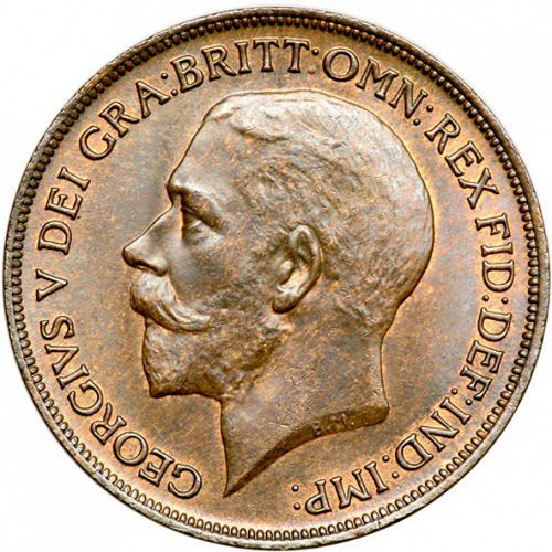 Penny Obverse Image minted in UNITED KINGDOM in 1918H (1910-36  -  George V)  - The Coin Database
