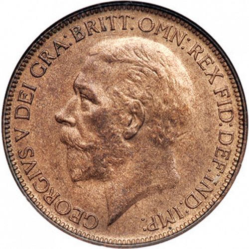 Penny Obverse Image minted in UNITED KINGDOM in 1926 (1910-36  -  George V)  - The Coin Database