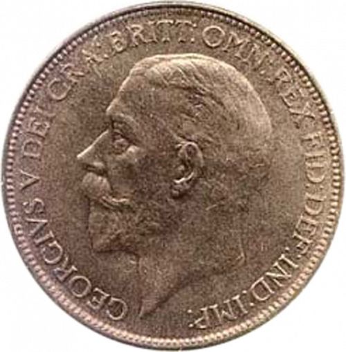 Penny Obverse Image minted in UNITED KINGDOM in 1927 (1910-36  -  George V)  - The Coin Database