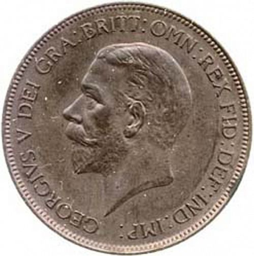 Penny Obverse Image minted in UNITED KINGDOM in 1929 (1910-36  -  George V)  - The Coin Database