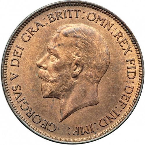 Penny Obverse Image minted in UNITED KINGDOM in 1930 (1910-36  -  George V)  - The Coin Database