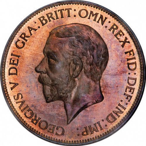 Penny Obverse Image minted in UNITED KINGDOM in 1931 (1910-36  -  George V)  - The Coin Database