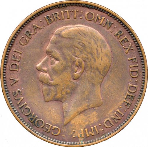 Penny Obverse Image minted in UNITED KINGDOM in 1936 (1910-36  -  George V)  - The Coin Database