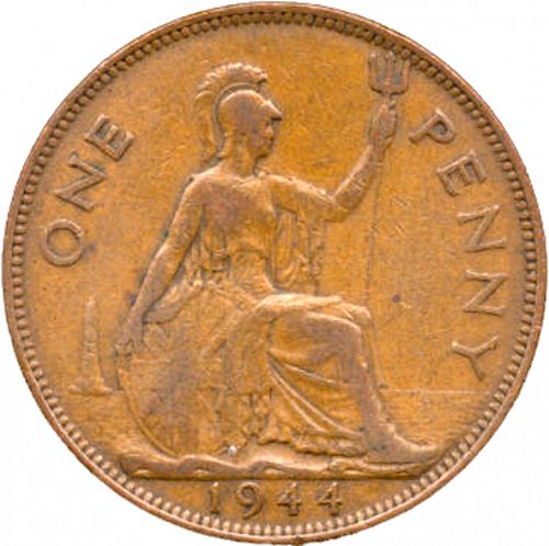 Penny Reverse Image minted in UNITED KINGDOM in 1944 (1937-52 - George VI)  - The Coin Database