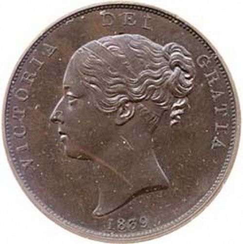 Penny Obverse Image minted in UNITED KINGDOM in 1839 (1837-01  -  Victoria)  - The Coin Database