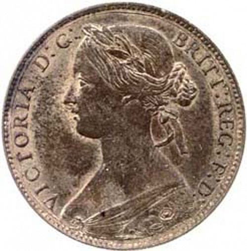 Penny Obverse Image minted in UNITED KINGDOM in 1861 (1837-01  -  Victoria)  - The Coin Database