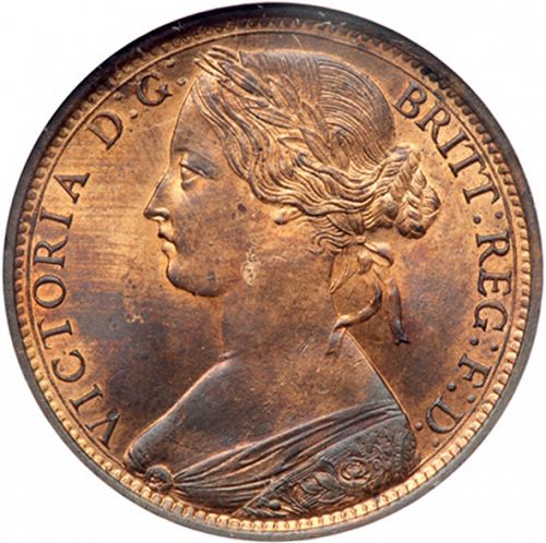 Penny Obverse Image minted in UNITED KINGDOM in 1862 (1837-01  -  Victoria)  - The Coin Database