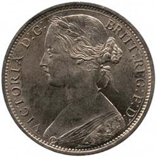 Penny Obverse Image minted in UNITED KINGDOM in 1865 (1837-01  -  Victoria)  - The Coin Database