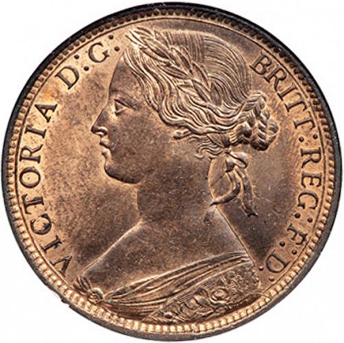 Penny Obverse Image minted in UNITED KINGDOM in 1870 (1837-01  -  Victoria)  - The Coin Database
