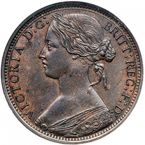 Penny Obverse Image minted in UNITED KINGDOM in 1871 (1837-01  -  Victoria)  - The Coin Database