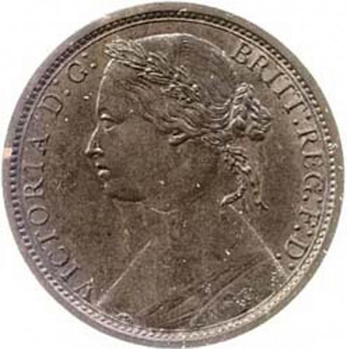 Penny Obverse Image minted in UNITED KINGDOM in 1874 (1837-01  -  Victoria)  - The Coin Database