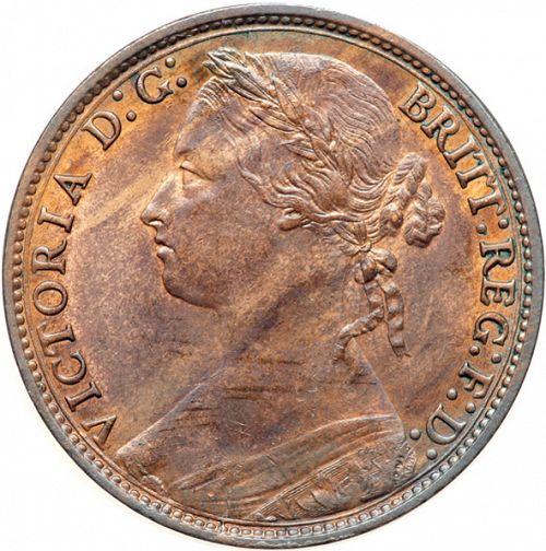 Penny Obverse Image minted in UNITED KINGDOM in 1879 (1837-01  -  Victoria)  - The Coin Database
