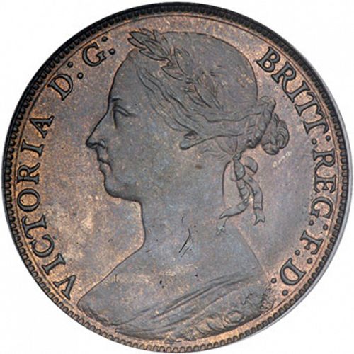 Penny Obverse Image minted in UNITED KINGDOM in 1882H (1837-01  -  Victoria)  - The Coin Database