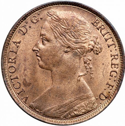 Penny Obverse Image minted in UNITED KINGDOM in 1889 (1837-01  -  Victoria)  - The Coin Database