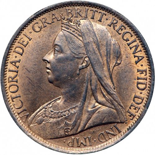 Penny Obverse Image minted in UNITED KINGDOM in 1896 (1837-01  -  Victoria)  - The Coin Database