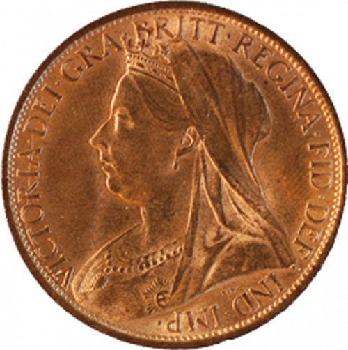 Penny Obverse Image minted in UNITED KINGDOM in 1900 (1837-01  -  Victoria)  - The Coin Database