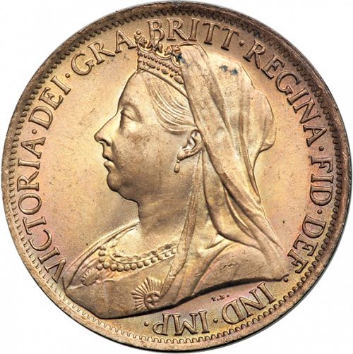 Penny Obverse Image minted in UNITED KINGDOM in 1901 (1837-01  -  Victoria)  - The Coin Database