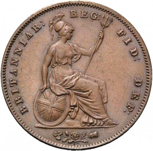Penny Reverse Image minted in UNITED KINGDOM in 1851 (1837-01  -  Victoria)  - The Coin Database
