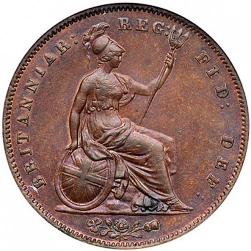 Penny Reverse Image minted in UNITED KINGDOM in 1853 (1837-01  -  Victoria)  - The Coin Database