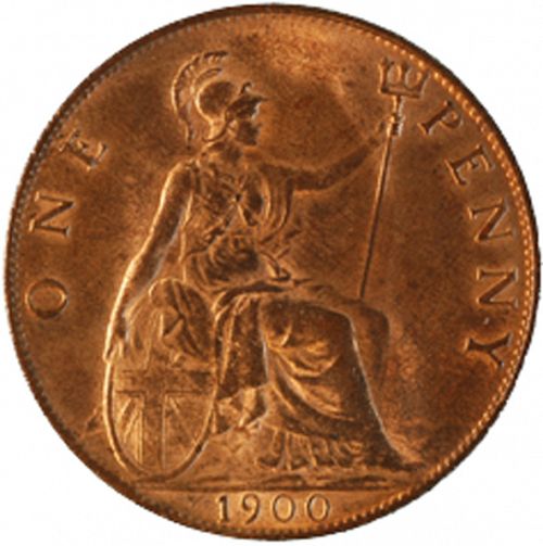 Penny Reverse Image minted in UNITED KINGDOM in 1900 (1837-01  -  Victoria)  - The Coin Database