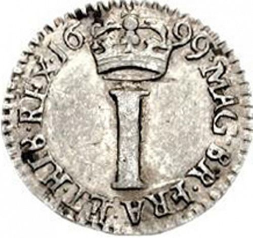 Penny Reverse Image minted in UNITED KINGDOM in 1699 (1694-01 - William III)  - The Coin Database