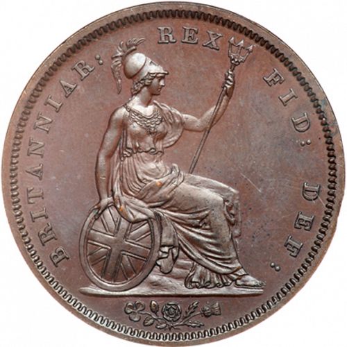 Penny Reverse Image minted in UNITED KINGDOM in 1831 (1830-37 - William IV)  - The Coin Database