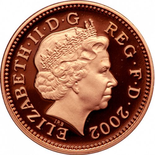 1p Obverse Image minted in UNITED KINGDOM in 2002 (1971-up  -  Elizabeth II - Decimal Coinage)  - The Coin Database
