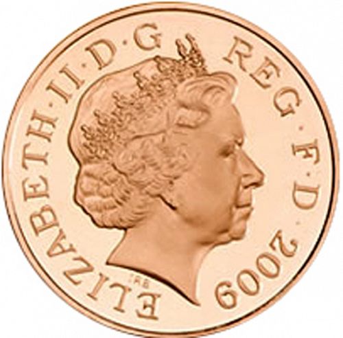 1p Obverse Image minted in UNITED KINGDOM in 2009 (1971-up  -  Elizabeth II - Decimal Coinage)  - The Coin Database