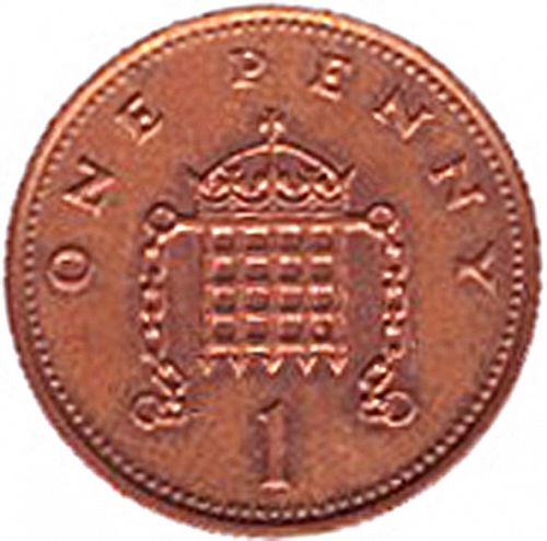 1p Reverse Image minted in UNITED KINGDOM in 1991 (1971-up  -  Elizabeth II - Decimal Coinage)  - The Coin Database