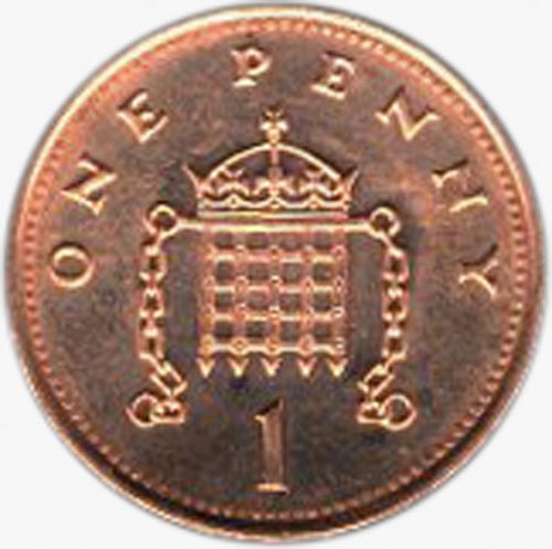 1p Reverse Image minted in UNITED KINGDOM in 2000 (1971-up  -  Elizabeth II - Decimal Coinage)  - The Coin Database
