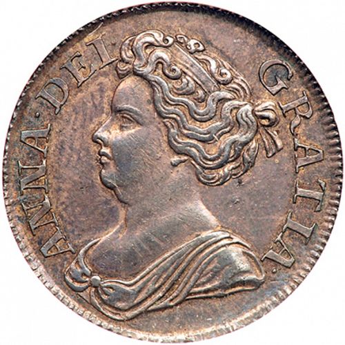 Shilling Obverse Image minted in UNITED KINGDOM in 1712 (1701-14 - Anne)  - The Coin Database