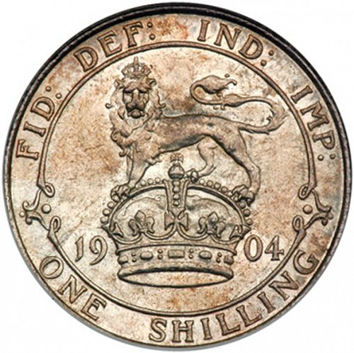 Shilling Reverse Image minted in UNITED KINGDOM in 1904 (1902-10 - Edward VII)  - The Coin Database