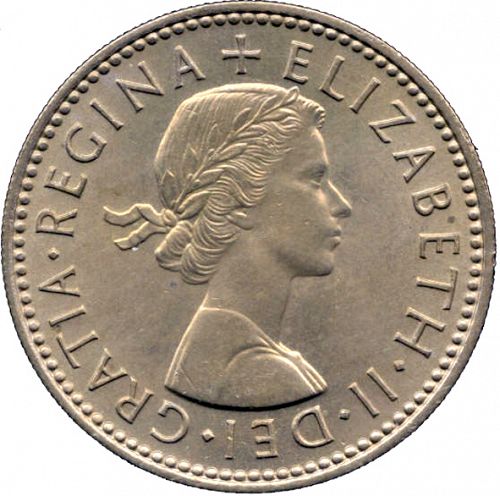 Shilling Obverse Image minted in UNITED KINGDOM in 1954S (1953-70  -  Elizabeth II)  - The Coin Database