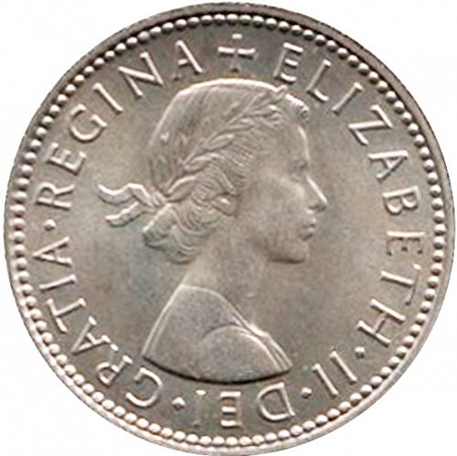 Shilling Obverse Image minted in UNITED KINGDOM in 1964E (1953-70  -  Elizabeth II)  - The Coin Database
