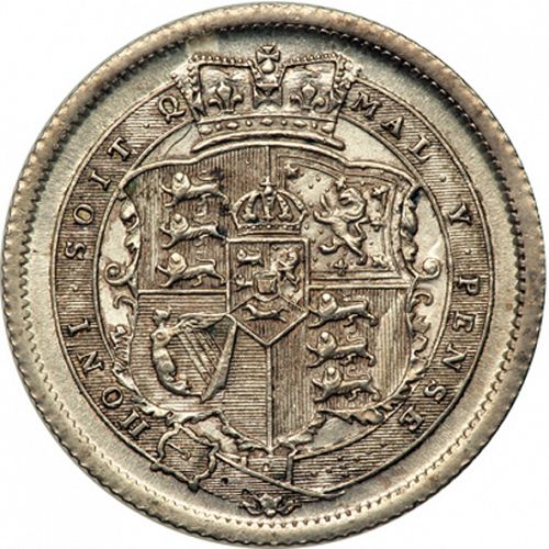 Shilling Reverse Image minted in UNITED KINGDOM in 1817 (1760-20 - George III - New coinage)  - The Coin Database