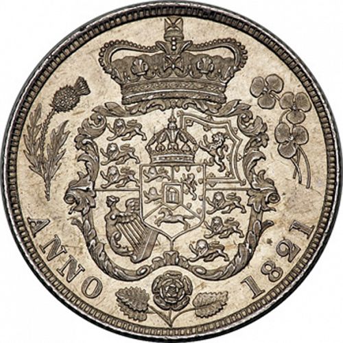 Shilling Reverse Image minted in UNITED KINGDOM in 1821 (1820-30 - George IV)  - The Coin Database