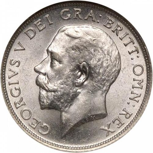 Shilling Obverse Image minted in UNITED KINGDOM in 1916 (1910-36  -  George V)  - The Coin Database