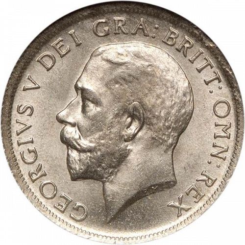 Shilling Obverse Image minted in UNITED KINGDOM in 1920 (1910-36  -  George V)  - The Coin Database