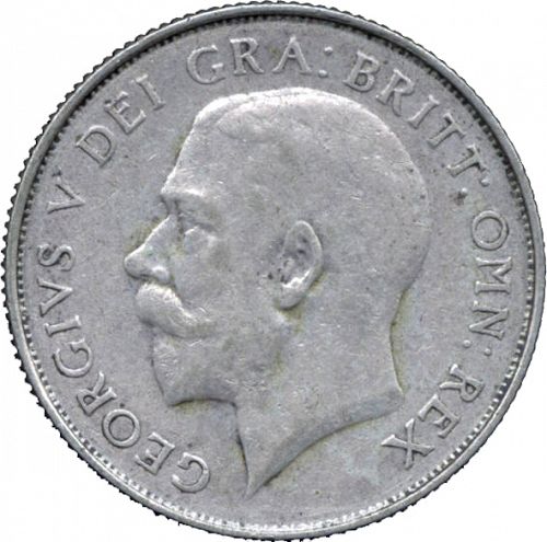 Shilling Obverse Image minted in UNITED KINGDOM in 1925 (1910-36  -  George V)  - The Coin Database
